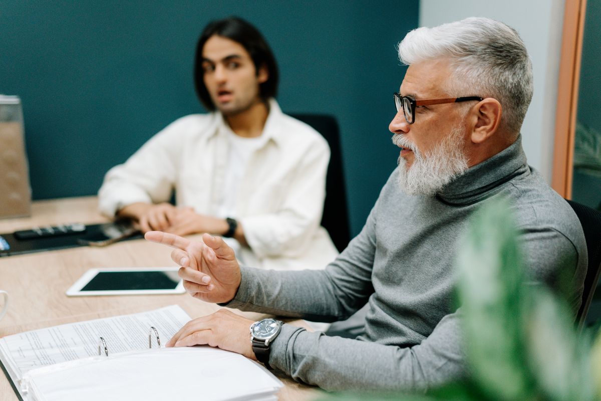 Engineering leadership in discussion